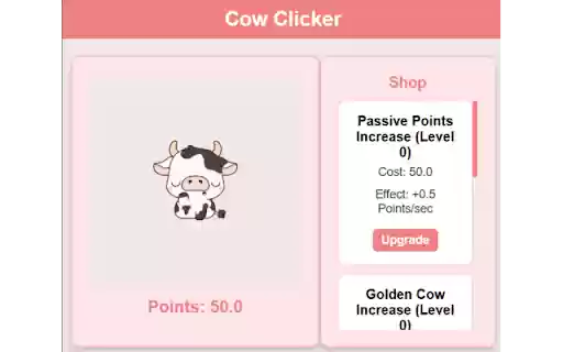 Cow Clicker  from Chrome web store to be run with OffiDocs Chromium online