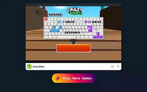Crazy Bikes Game in Browser Free  Offline available  from Chrome web store to be run with OffiDocs Chromium online