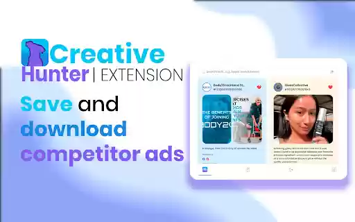 CreativeHunter Free tool for Facebook  from Chrome web store to be run with OffiDocs Chromium online