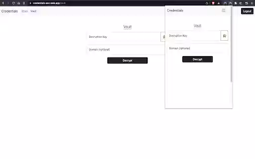 Credentials  from Chrome web store to be run with OffiDocs Chromium online