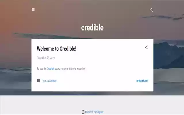 Credible  from Chrome web store to be run with OffiDocs Chromium online