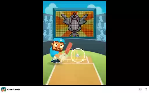Cricket Hero Game Hit away balls and aim for a high score!  from Chrome web store to be run with OffiDocs Chromium online