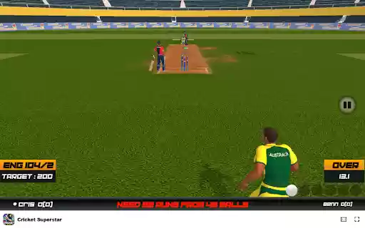 Cricket Superstar Game Choose your team and compete globally!  from Chrome web store to be run with OffiDocs Chromium online