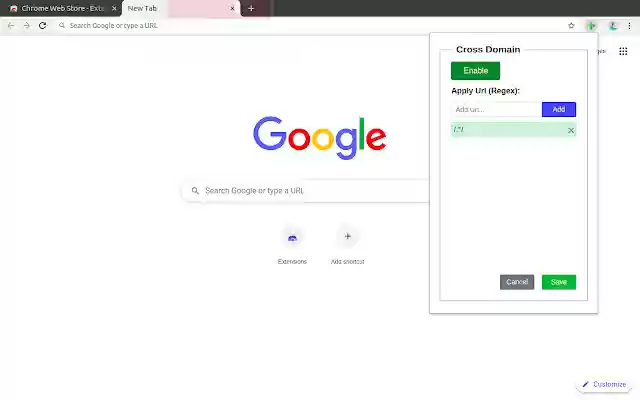 Cross Domain CORS from Chrome web store to be run with OffiDocs Chromium online Cross Domain CORS from Chrome web store to be run with OffiDocs Chromium online