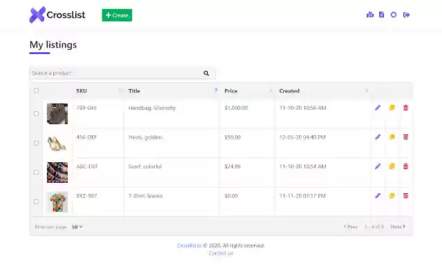 Crosslist  from Chrome web store to be run with OffiDocs Chromium online