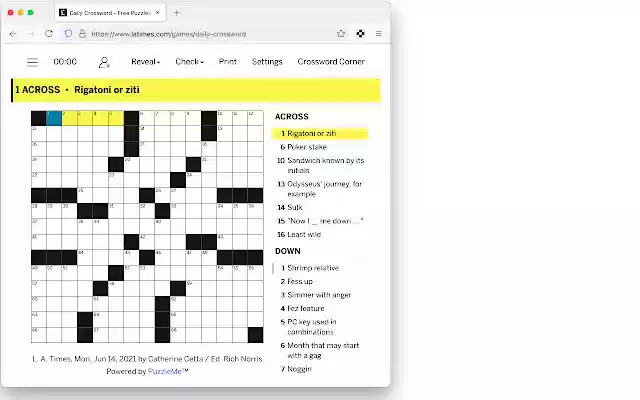 Crossword Blogs  from Chrome web store to be run with OffiDocs Chromium online
