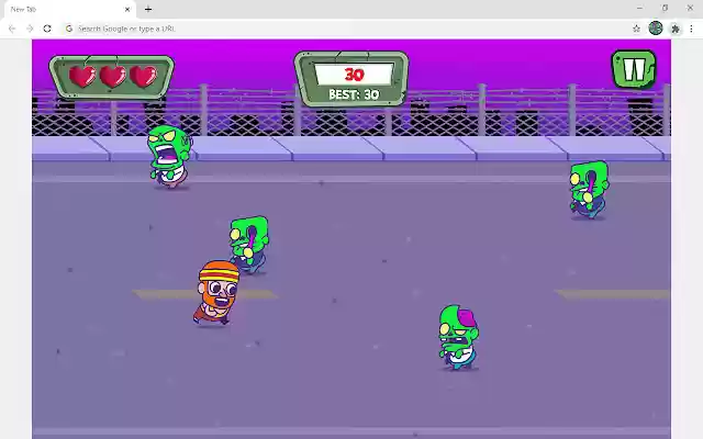 Crossy Zombie Parkour Game  from Chrome web store to be run with OffiDocs Chromium online