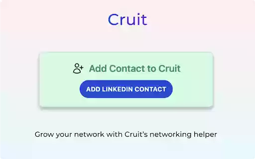 Cruit  from Chrome web store to be run with OffiDocs Chromium online