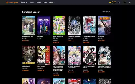 CrunchyScore MAL  Ani Score on Crunchyroll  from Chrome web store to be run with OffiDocs Chromium online