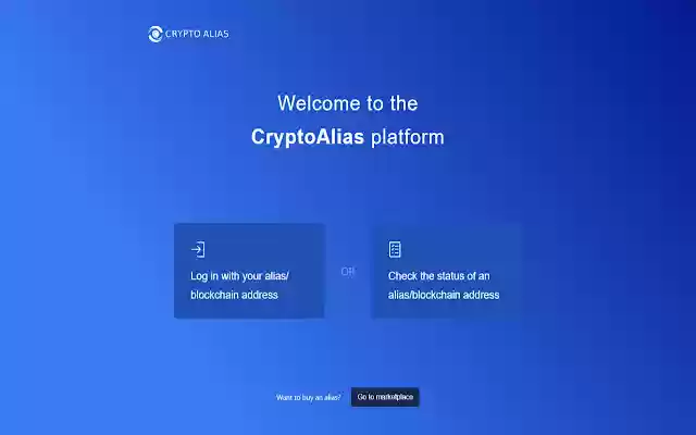 CryptoAlias  from Chrome web store to be run with OffiDocs Chromium online