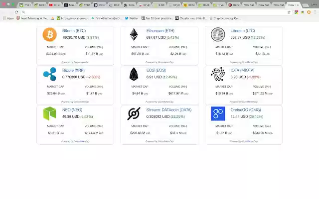 Cryptocurency Realtime  from Chrome web store to be run with OffiDocs Chromium online