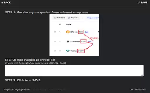 Cryptocurrency Price  from Chrome web store to be run with OffiDocs Chromium online