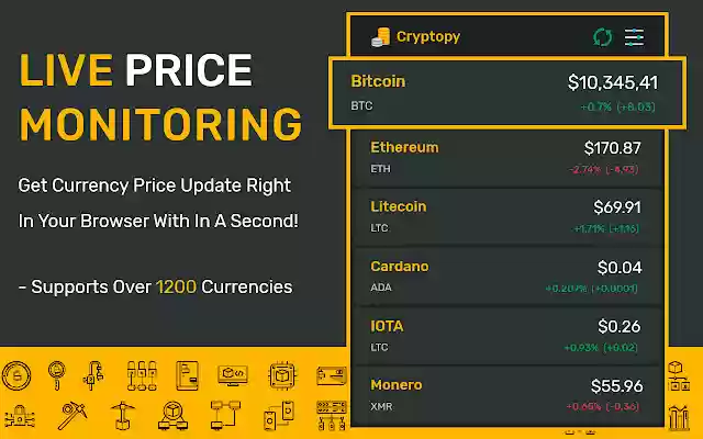Cryptopy  from Chrome web store to be run with OffiDocs Chromium online