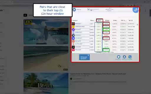 Crypto Screener+ for Binance  from Chrome web store to be run with OffiDocs Chromium online