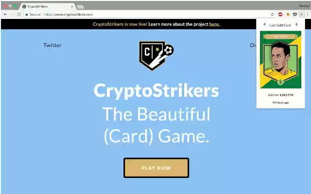 Cryptostrikers Last Sold Cards from Chrome web store to be run with OffiDocs Chromium online Cryptostrikers Last Sold Cards from Chrome web store to be run with OffiDocs Chromium online