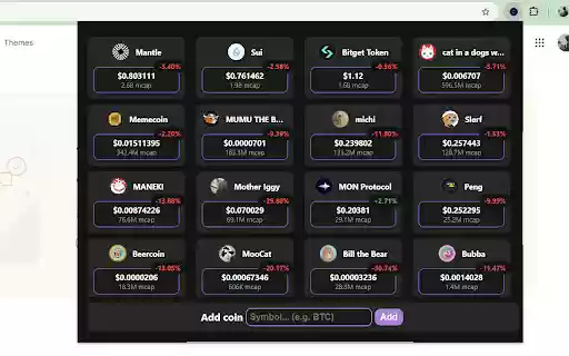 Crypto Ticker Revamp from Chrome web store to be run with OffiDocs Chromium online Crypto Ticker Revamp from Chrome web store to be run with OffiDocs Chromium online
