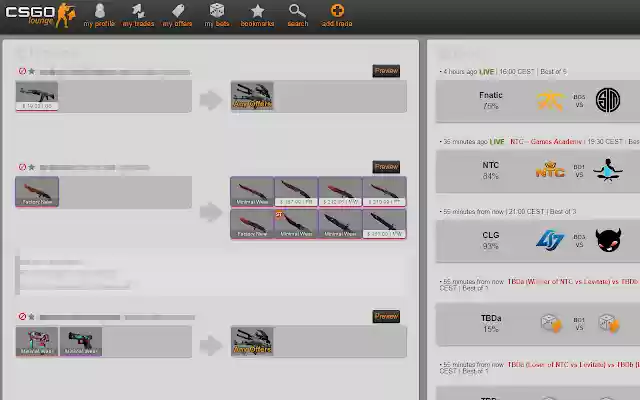 CSGO Lounge Trade Blocker from Chrome web store to be run with OffiDocs Chromium online CSGO Lounge Trade Blocker from Chrome web store to be run with OffiDocs Chromium online