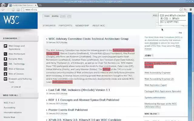CSS and XPath checkerin Chrome with by OffiDocs