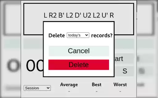 Cube Scrambler  from Chrome web store to be run with OffiDocs Chromium online
