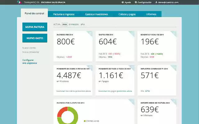 Cuéntica  from Chrome web store to be run with OffiDocs Chromium online