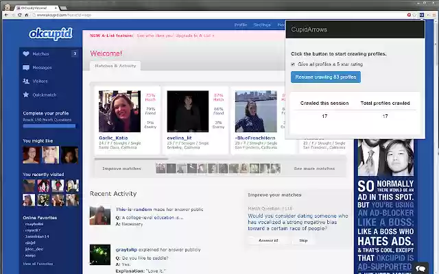 CupidArrows from Chrome web store to be run with OffiDocs Chromium online CupidArrows from Chrome web store to be run with OffiDocs Chromium online