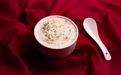 Cup of soup on red cloth  from Chrome web store to be run with OffiDocs Chromium online