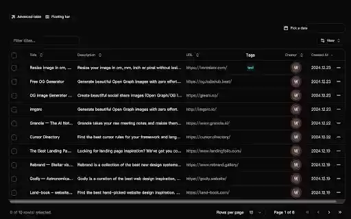 CurateHub  from Chrome web store to be run with OffiDocs Chromium online
