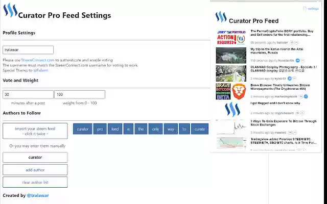 Curator Pro Feed from Chrome web store to be run with OffiDocs Chromium online Curator Pro Feed from Chrome web store to be run with OffiDocs Chromium online