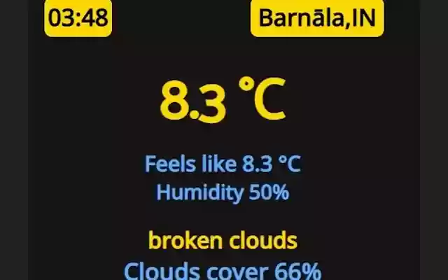 Current Weather Extension from Chrome web store to be run with OffiDocs Chromium online Current Weather Extension from Chrome web store to be run with OffiDocs Chromium online