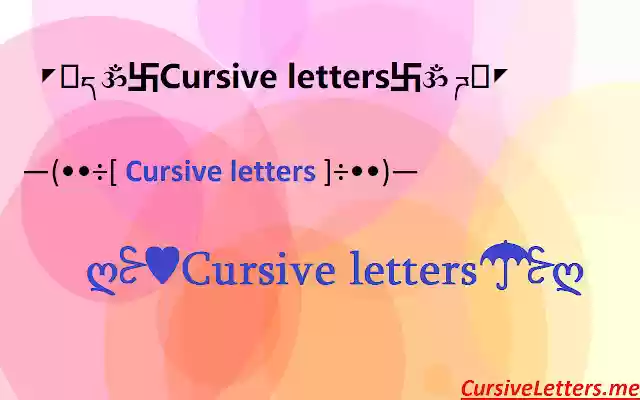 Cursive letters from Chrome web store to be run with OffiDocs Chromium online Cursive letters from Chrome web store to be run with OffiDocs Chromium online