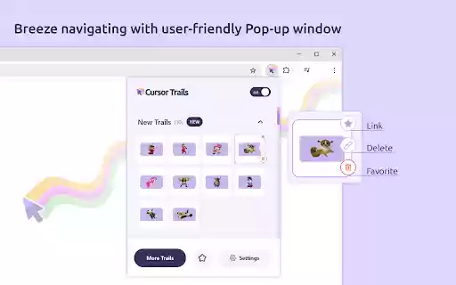 Cursor Trails Custom Cursor Trails  from Chrome web store to be run with OffiDocs Chromium online