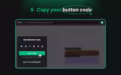 CustoMeow Selector: Get your Add to Cart Button element  from Chrome web store to be run with OffiDocs Chromium online