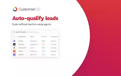 CustomerOS  from Chrome web store to be run with OffiDocs Chromium online