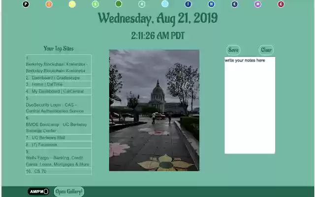 Custom New Tab  from Chrome web store to be run with OffiDocs Chromium online