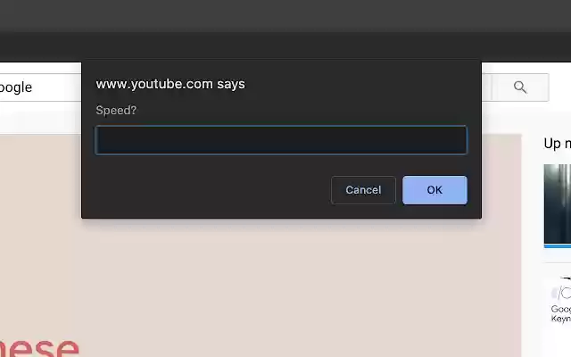 Velocidad de reproducción personalizada de Chrome web store para ejecutarse con OffiDocs Chromium en línea