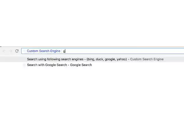 Custom Search Engine  from Chrome web store to be run with OffiDocs Chromium online