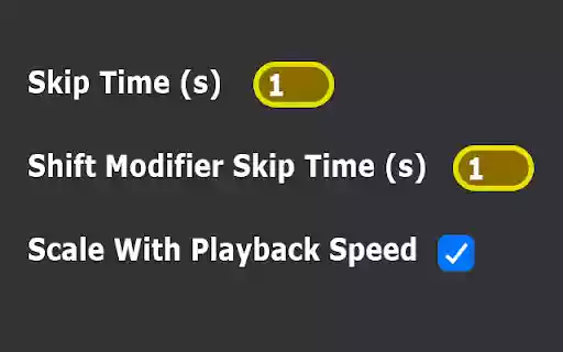 Custom Skip Time  from Chrome web store to be run with OffiDocs Chromium online