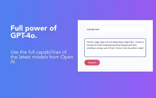 Custom Text Tasks  from Chrome web store to be run with OffiDocs Chromium online