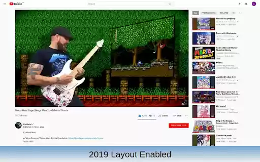 CustomTube Restore the Old YouTube Layout  from Chrome web store to be run with OffiDocs Chromium online