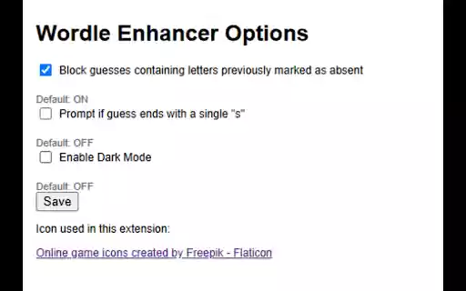 Custom Wordle Enhancer  from Chrome web store to be run with OffiDocs Chromium online
