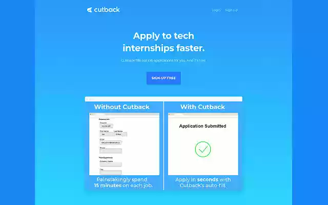 Cutback Auto Apply To Jobs  from Chrome web store to be run with OffiDocs Chromium online