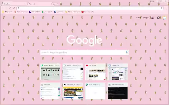 Cute Cactus Pink Theme  from Chrome web store to be run with OffiDocs Chromium online