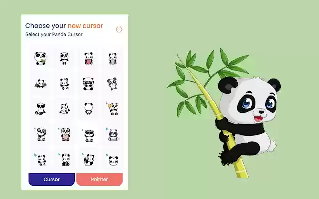 Cute Panda Cursor  from Chrome web store to be run with OffiDocs Chromium online