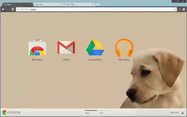 Cute Puppy Theme  from Chrome web store to be run with OffiDocs Chromium online