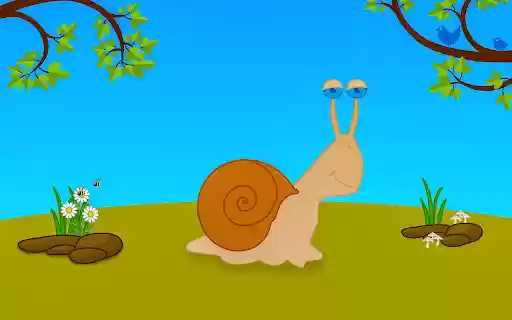Cute Snail  from Chrome web store to be run with OffiDocs Chromium online