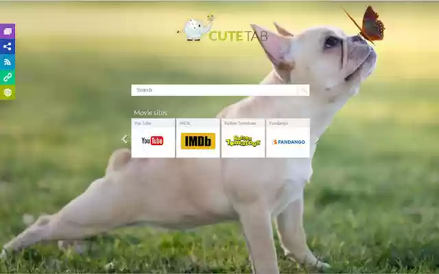Cute Tab Home Page  from Chrome web store to be run with OffiDocs Chromium online