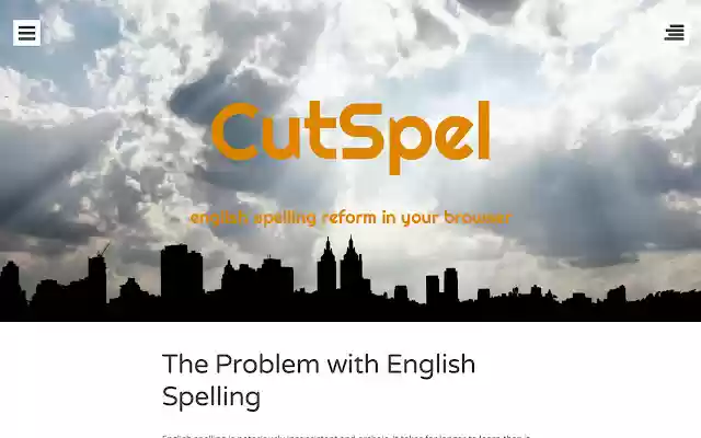 CutSpel from Chrome web store to be run with OffiDocs Chromium online CutSpel from Chrome web store to be run with OffiDocs Chromium online