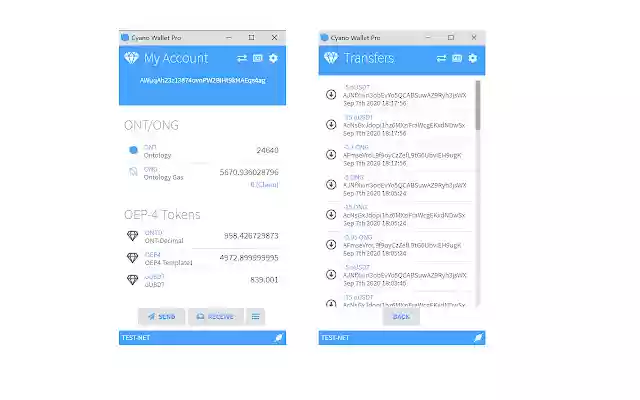 Cyano Wallet Pro  from Chrome web store to be run with OffiDocs Chromium online