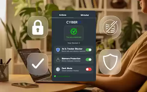 Cyber 57 Shield  from Chrome web store to be run with OffiDocs Chromium online