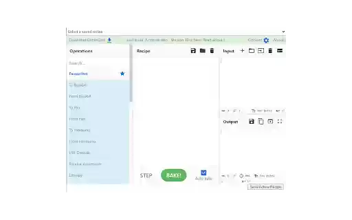 CyberChef Popup  from Chrome web store to be run with OffiDocs Chromium online